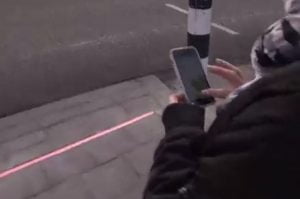 lichtlijn verkeerslicht voor smartphone gebruikers